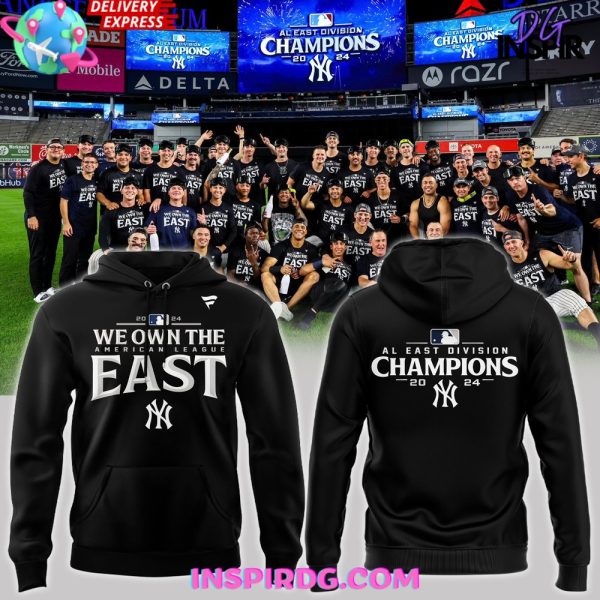 New York Yankees AL East Division Champions 2025 Black Hoodie