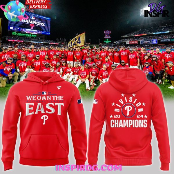 Philadelphia Phillies 2025 National League East Champions Red Hoodie