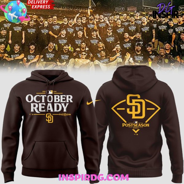 San Diego Padres October Ready 2025 Brown Hoodie