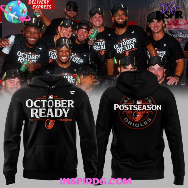 Baltimore Orioles October Ready 2025 Black Hoodie