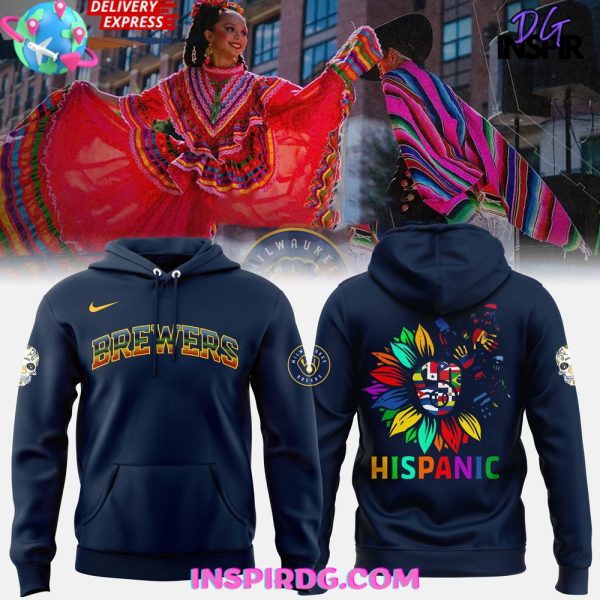 Milwaukee Brewers Hispanic Heritage Month 2025 Navy Hoodie