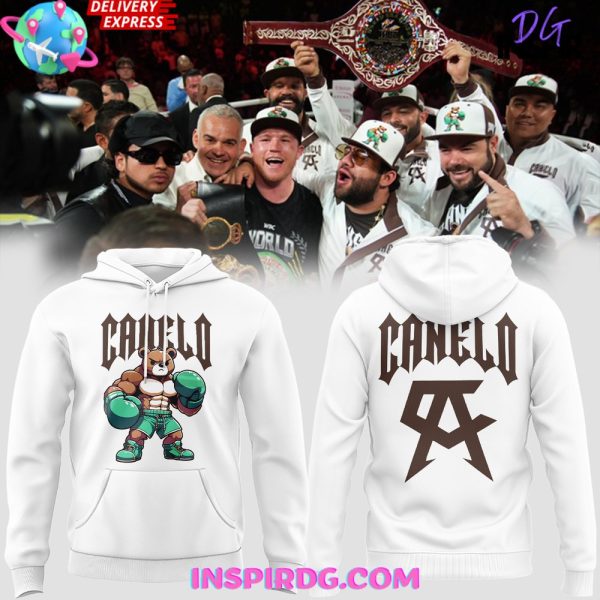 Canelo Bear Boxing Limited Edition White Hoodie