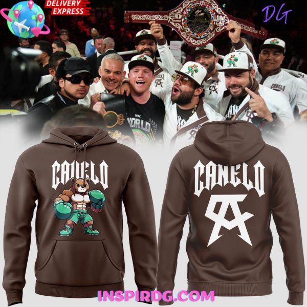 Canelo Bear Boxing Limited Edition Brown Hoodie