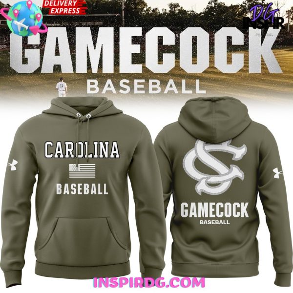 South Carolina Gamecock Baseball 2025 Green Hoodie