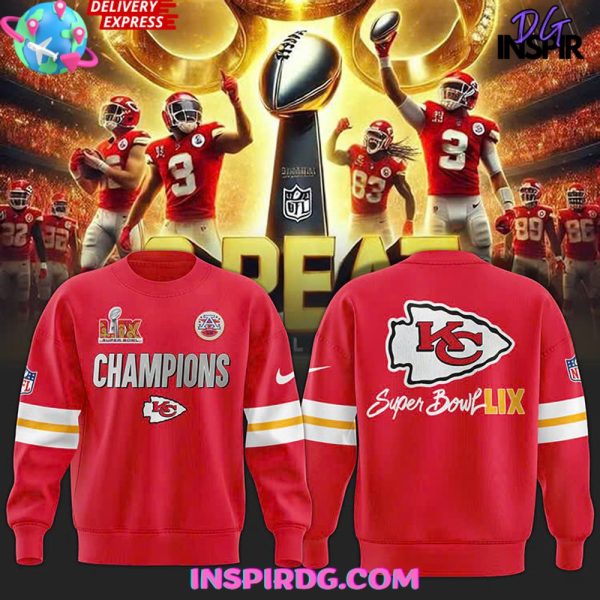 Kansas City Chiefs x Super Bowl LIX Red Sweatshirt