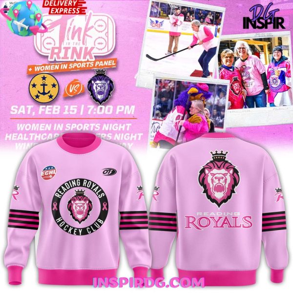 Reading Royals Pink in the Rink 2025 Sweatshirt
