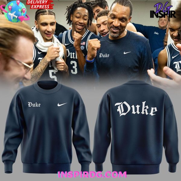 Duke Men’s Basketball Coach Chris Special Navy Sweatshirt