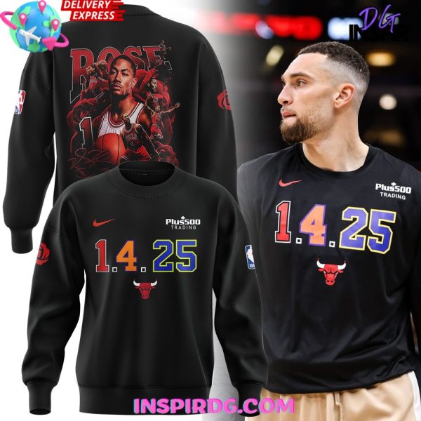 Derrick Rose 1.4.25 Chicago Bulls Sweatshirt
