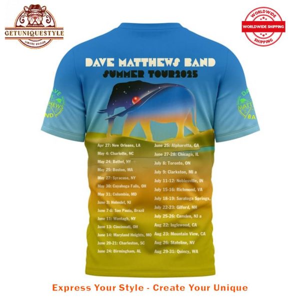 Dave Matthews Band Summer Tour 2025 Shirt - Image 3