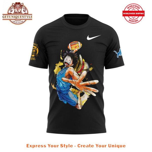 One Piece x Detroit Lions Welcome Luffy are joining Shirt - Image 2