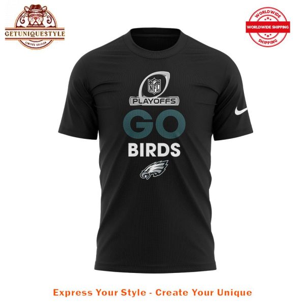 Philadelphia Eagles 2024 NFL Playoffs Go Birds Shirt - Image 2