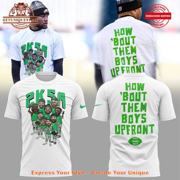 Philadelphia Eagles Saquon Barkley How 'Bout Them Boys Upfront Shirt