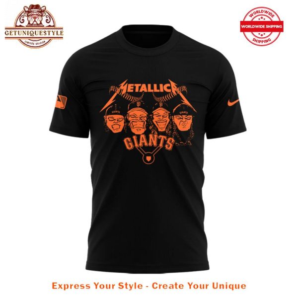 San Francisco Giants x Metallica Night Black Shirt - Image 2