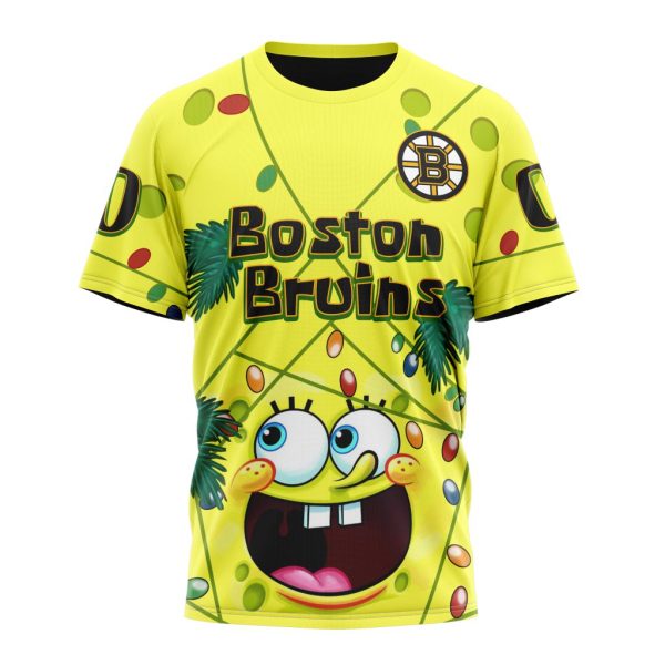 T-shirt Boston Bruins | Specialized Jersey With SpongeBob V0122