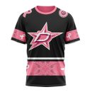 T-shirt NHL Dallas Stars | Specialized Design In Classic Style With Paisley! WE WEAR PINK BREAST CANCER