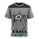 T-shirt NHL Dallas Stars | Specialized Unisex Kits Hockey Fights Against Autism
