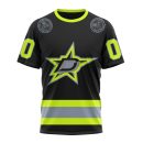 T-shirt NHL Dallas Stars | Specialized Unisex Kits With FireFighter Uniforms Color