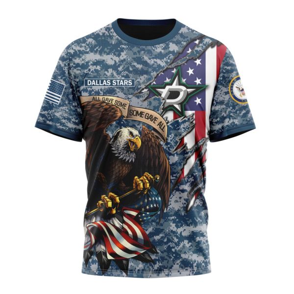T-shirt NHL Dallas Stars Honor US Navy Veterans ST2202