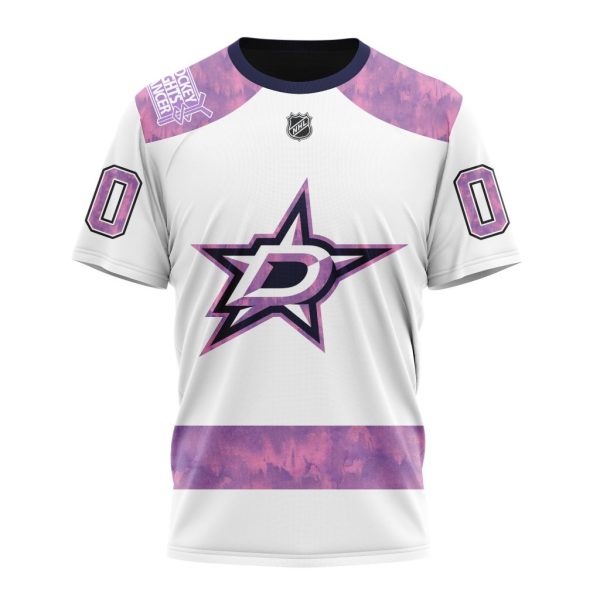 T-shirt NHL Dallas Stars Personalized Hockey Fight Cancer Design