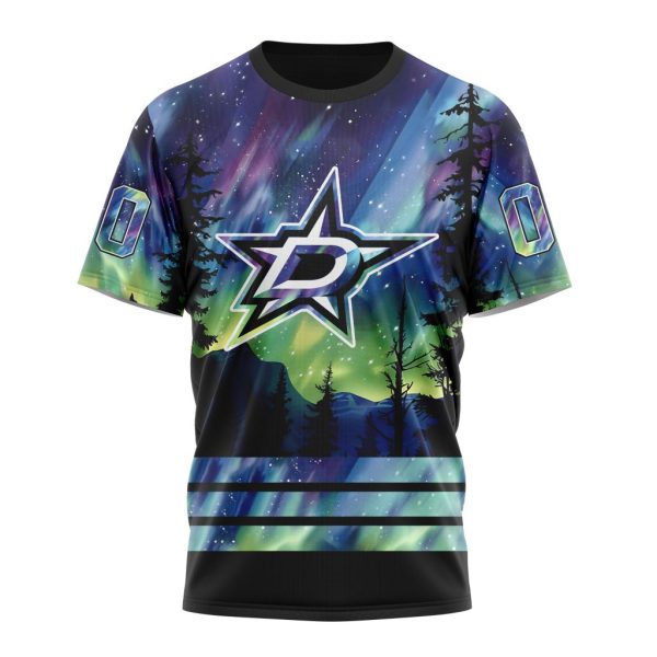 T-shirt NHL Dallas Stars Special Design With Northern Lights ST2401