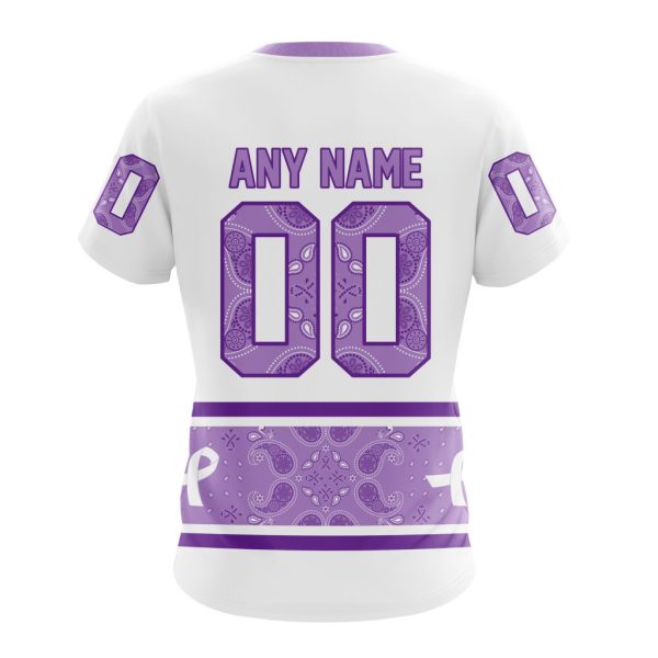 T-shirt NHL Dallas Stars Special Lavender Hockey Fight Cancer Design ST2302 - Image 2