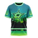 T-shirt NHL Dallas Stars Special Northern Light Design ST2302