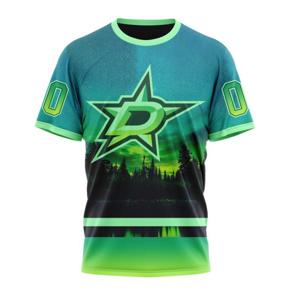 T-shirt NHL Dallas Stars Special Northern Light Design ST2302