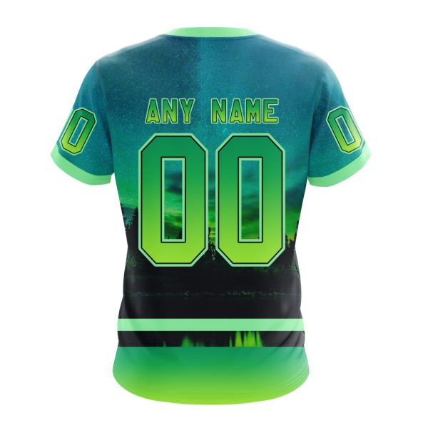 T-shirt NHL Dallas Stars Special Northern Light Design ST2302 - Image 2