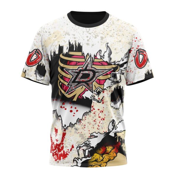 T-shirt NHL Dallas Stars Special Zombie Style For Halloween ST2304