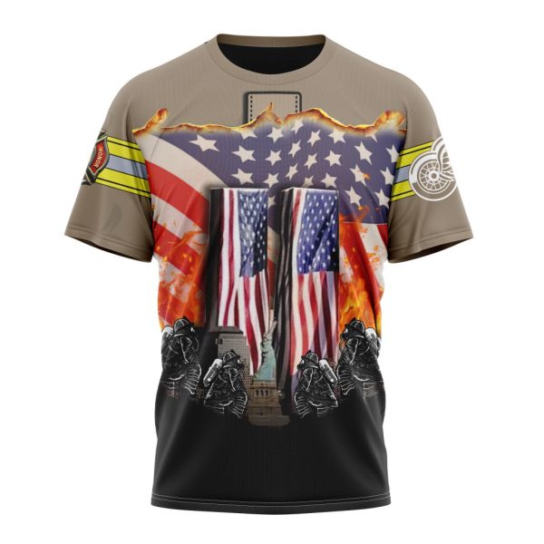 T-shirt NHL Detroit Red Wings | Specialized Concepts For Honor Patriot Day V0122