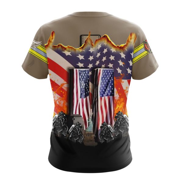 T-shirt NHL Detroit Red Wings | Specialized Concepts For Honor Patriot Day V0122 - Image 2