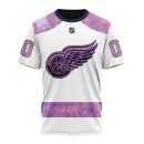 T-shirt NHL Detroit Red Wings Personalized Hockey Fight Cancer Design