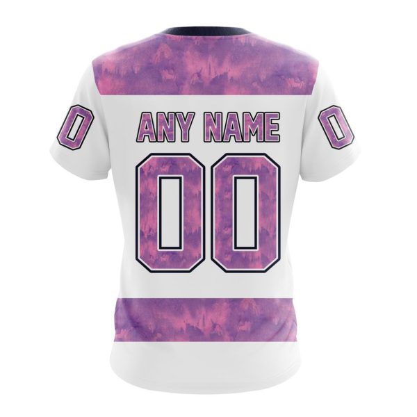 T-shirt NHL Detroit Red Wings Personalized Hockey Fight Cancer Design - Image 2