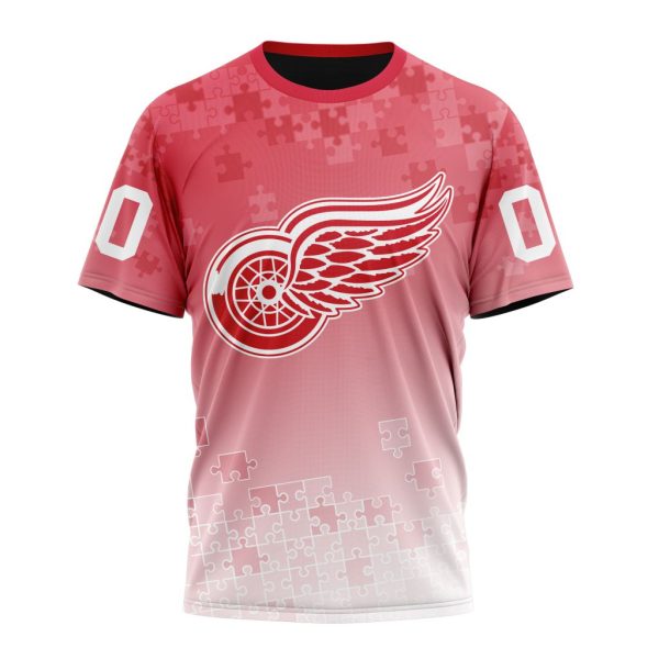 T-shirt NHL Detroit Red Wings Special Autism Awareness Design ST2403