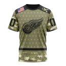 T-shirt NHL Detroit Red Wings Special Camo Military Appreciation ST2201