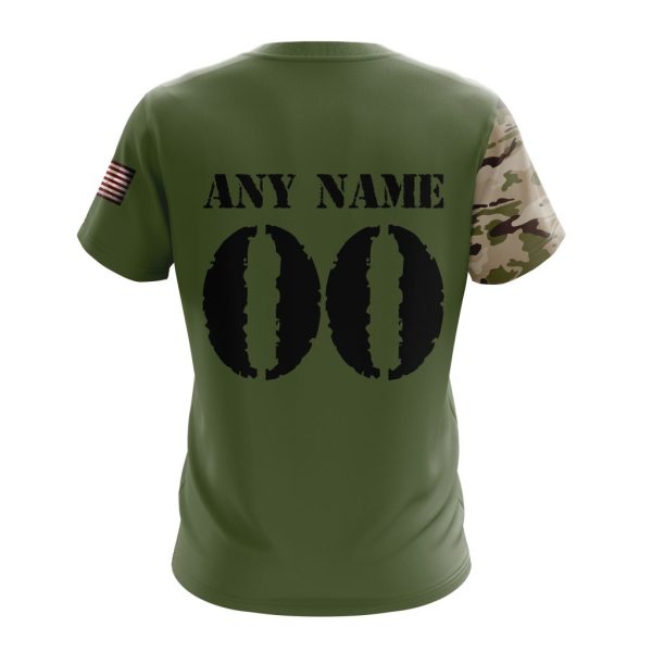 T-shirt NHL Detroit Red Wings Special Camo Skull Design ST2303 - Image 2
