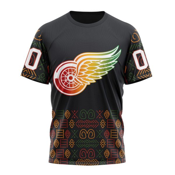T-shirt NHL Detroit Red Wings Special Design For Black History Month ST2401