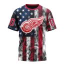 T-shirt NHL Detroit Red Wings Special Design For Independence Day The Fourth Of July ST2401