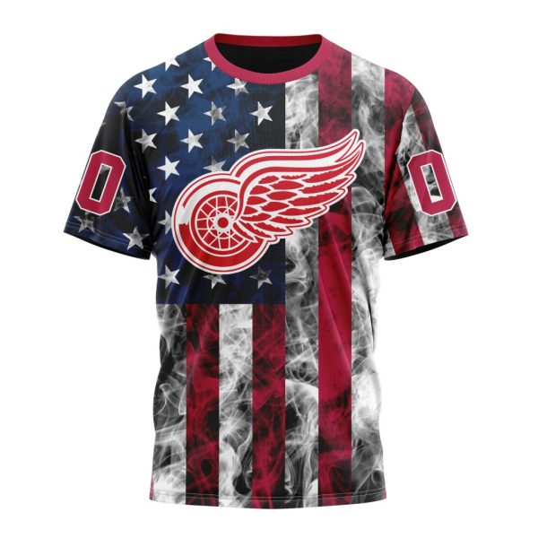 T-shirt NHL Detroit Red Wings Special Design For Independence Day The Fourth Of July ST2401