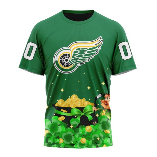 T-shirt NHL Detroit Red Wings Special Design For St.Patrick's Day ST2501