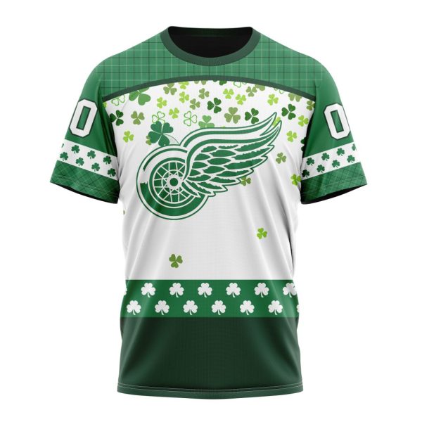T-shirt NHL Detroit Red Wings Special Design For St. Patrick Day ST2401
