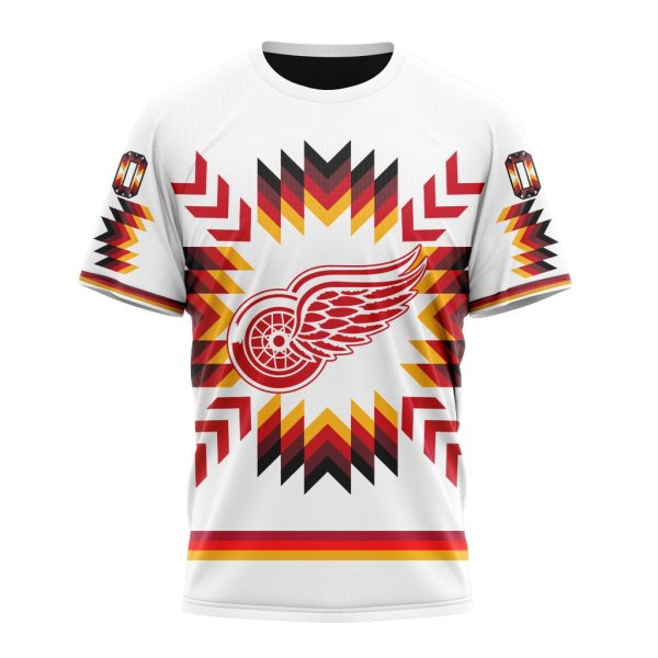 T-shirt NHL Detroit Red Wings Special Design With Native Pattern ST2302