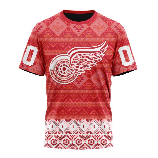 T-shirt NHL Detroit Red Wings Special Design With Native Pattern ST2303