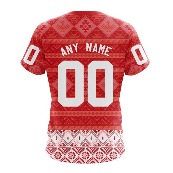 T-shirt NHL Detroit Red Wings Special Design With Native Pattern ST2303 - Image 2