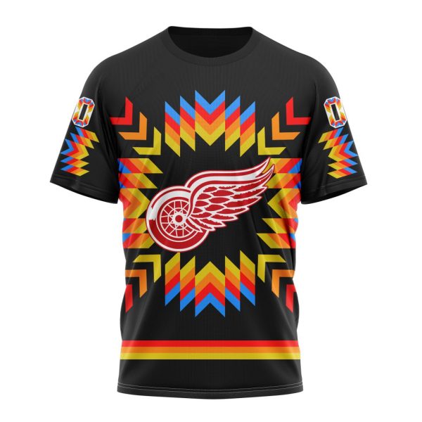 T-shirt NHL Detroit Red Wings Special Design With Native Pattern ST2306