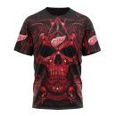 T-shirt NHL Detroit Red Wings Special Design With Skull Art ST2203