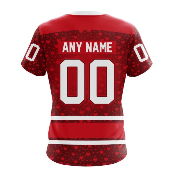 T-shirt NHL Detroit Red Wings Special Gift For Valentines Day ST2401 - Image 2
