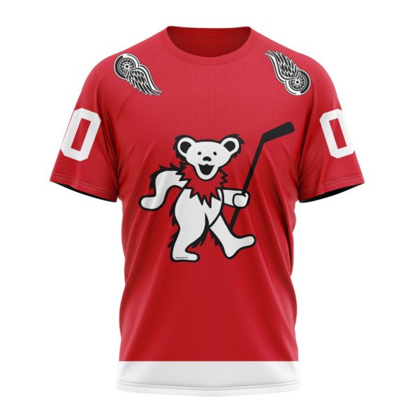 T-shirt NHL Detroit Red Wings Special Grateful Dead Night Design ST401