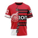 T-shirt NHL Detroit Red Wings Special Home Mix Reverse Retro Personalized Kits
