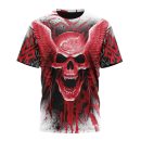 T-shirt NHL Detroit Red Wings Special Kits With Skull Art ST2202